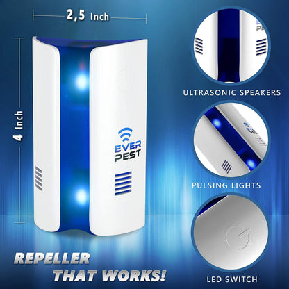 EverPest Ultrasonic Pest Repeller - Triple Power Technology