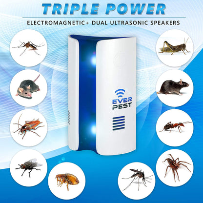 EverPest Ultrasonic Pest Repeller - Triple Power Technology