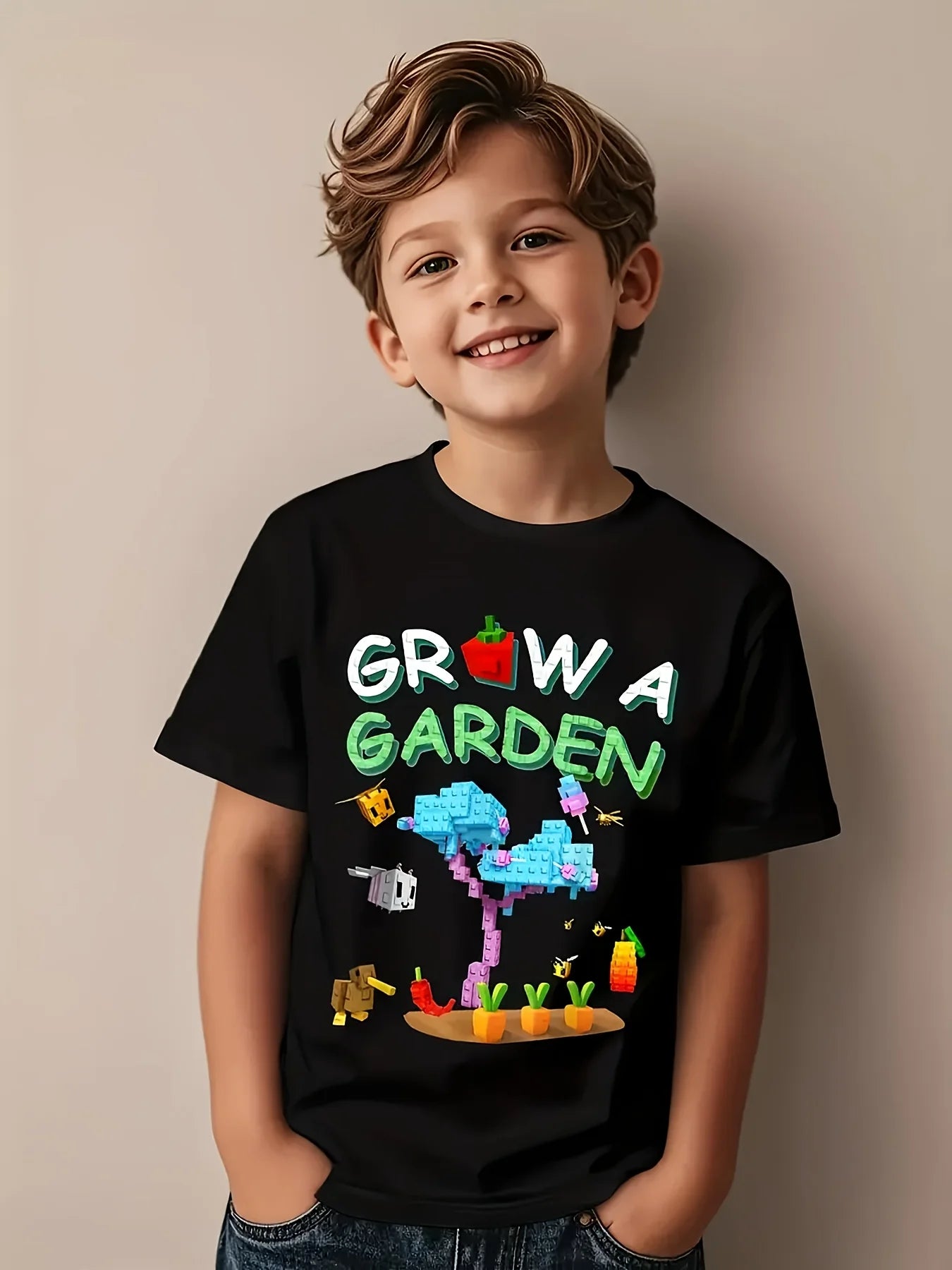 Plant a Garden - Candy Flower Fun Aesthetic Graphic Kids' T-Shirt