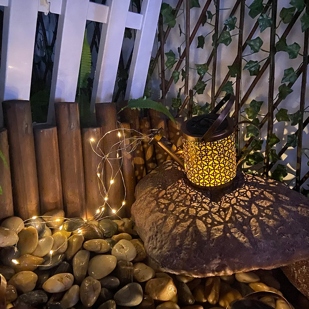 Solar Watering Can Light Garden Kettle