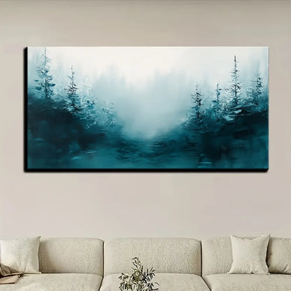 Bedroom Wall decor/Gold Abstract plant wall art/Line canvas photo decor, 1.5 inch thick pine solid wood frame, interior decor