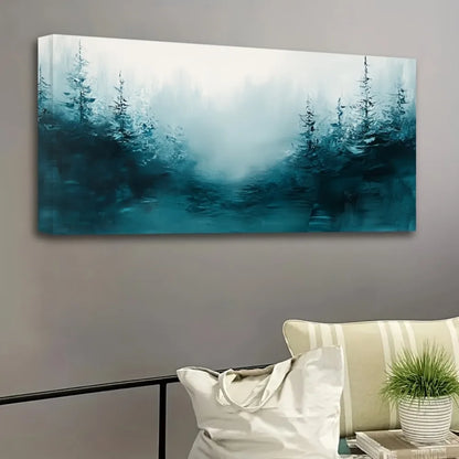 Bedroom Wall decor/Gold Abstract plant wall art/Line canvas photo decor, 1.5 inch thick pine solid wood frame, interior decor