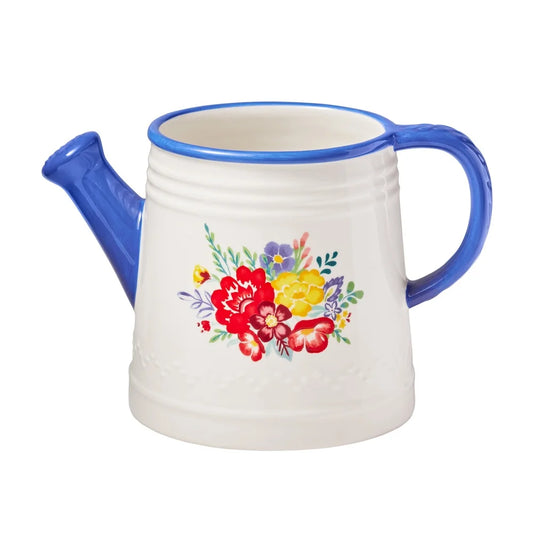 Vintage Inspired Watering Can Ceramic Planter
