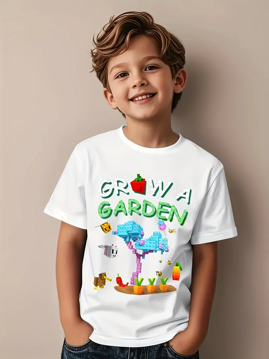 Plant a Garden - Candy Flower Fun Aesthetic Graphic Kids' T-Shirt