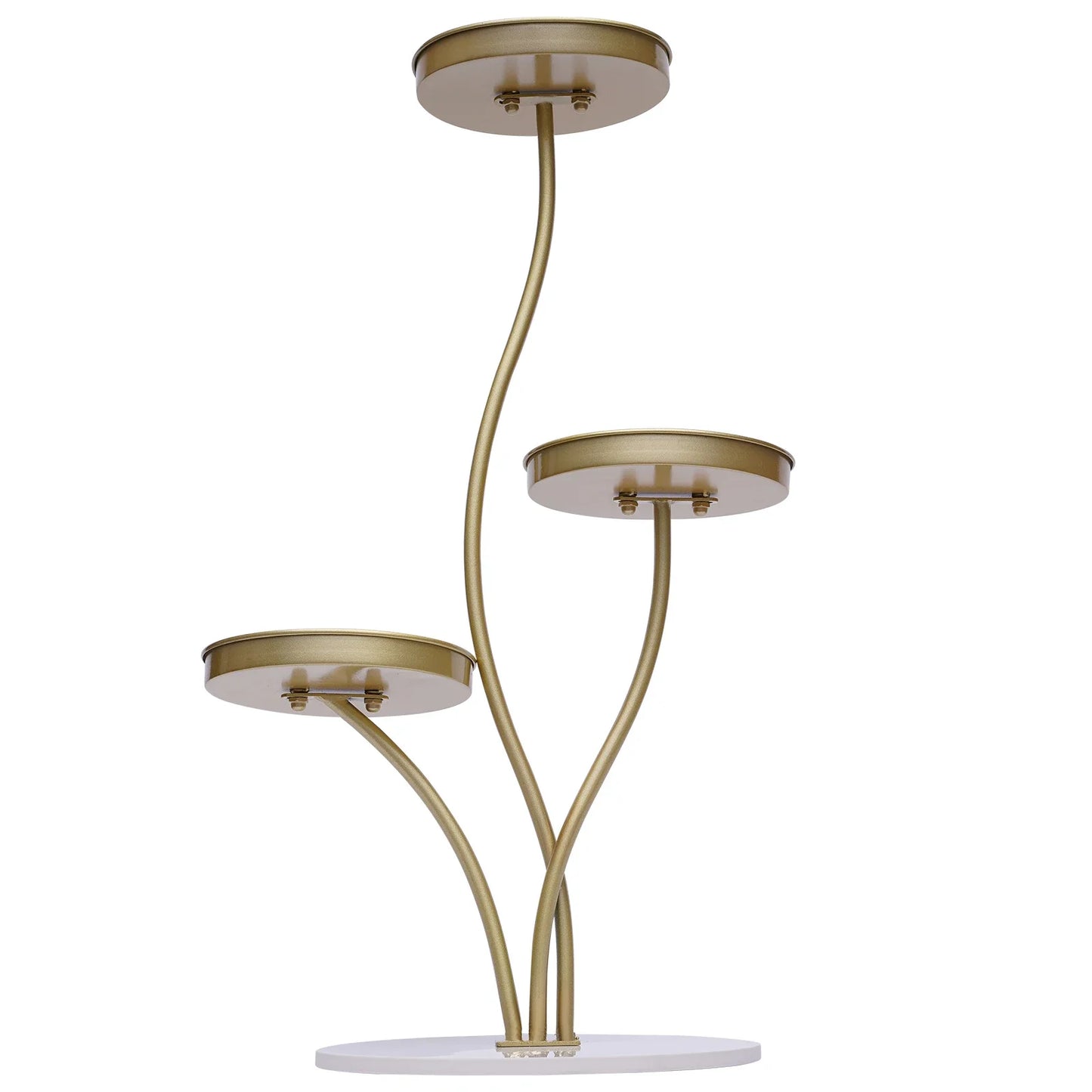 Plant Stand 3-Tier Metal Flower Pot Rack Holder for Succulent Indoor Outdoor Home Garden Decoration