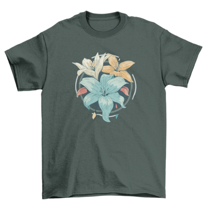 Beautiful Lily flowers Plant t-shirt