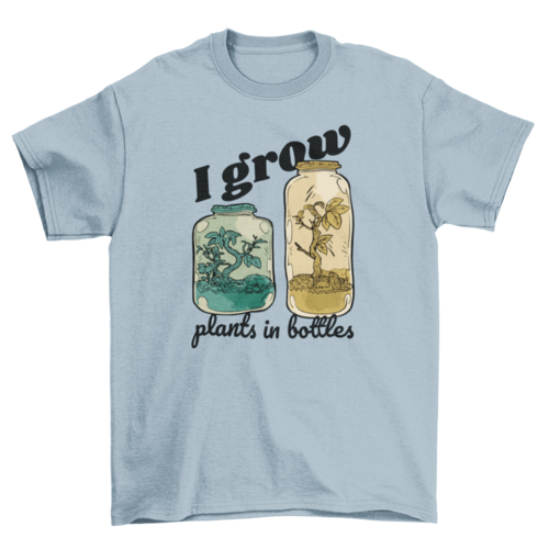 Garden bottle plant jars t-shirt