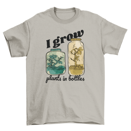 Garden bottle plant jars t-shirt