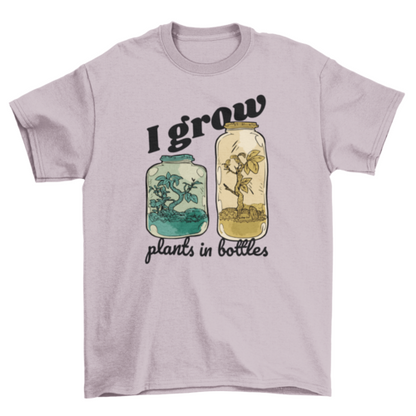 Garden bottle plant jars t-shirt