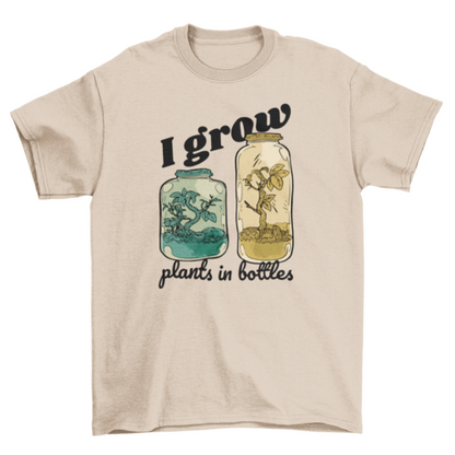 Garden bottle plant jars t-shirt