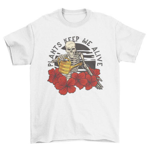 Spooky Plant Skeleton T-Shirt