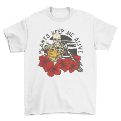 Spooky Plant Skeleton T-Shirt