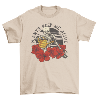 Spooky Plant Skeleton T-Shirt