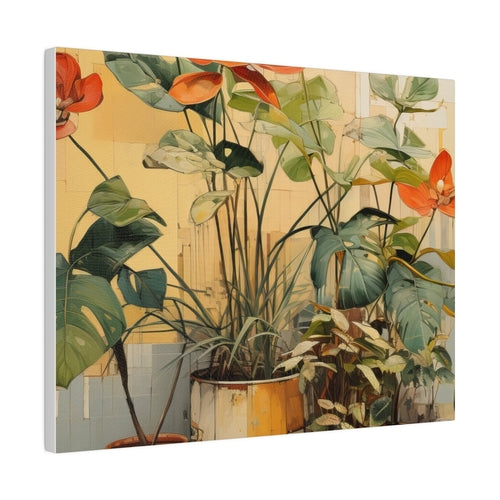 Wall Decor - Giclee Poster Art Print - Earthy Rustic Potted Plants