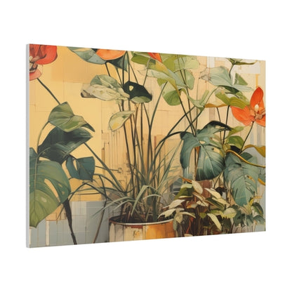 Wall Decor - Giclee Poster Art Print - Earthy Rustic Potted Plants