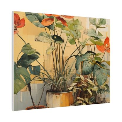 Wall Decor - Giclee Poster Art Print - Earthy Rustic Potted Plants