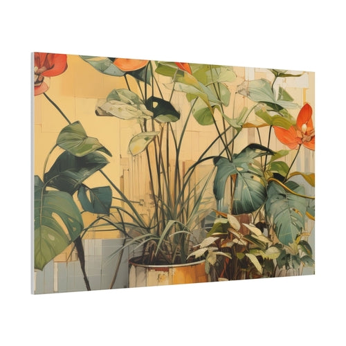 Wall Decor - Giclee Poster Art Print - Earthy Rustic Potted Plants